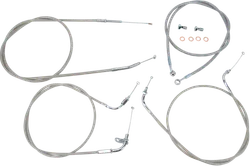 Baron Handlebar Control Cable Kit Clutch Brake Line 15-17in. SS