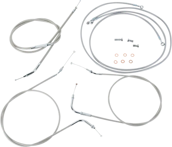 Baron Handlebar Control Cable Kit Clutch Brake Line 18-20in. SS