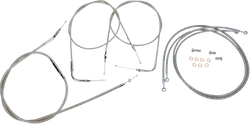Baron Handlebar Control Cable Kit Clutch Brake Line 15-17in. SS