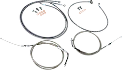 Baron Handlebar Control Cable Kit Clutch Brake Line 12-14in. SS