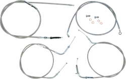 Baron Handlebar Control Cable Kit Clutch Brake Line 12-14in. SS