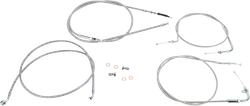 Baron Handlebar Control Cable Kit Clutch Brake Line 15-17in. SS