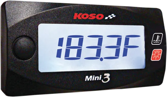 Koso Black Cylinder Head Temperature Meter