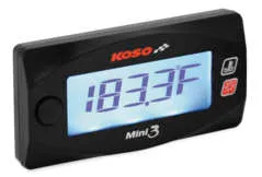 Koso Black Cylinder Head Temperature Meter