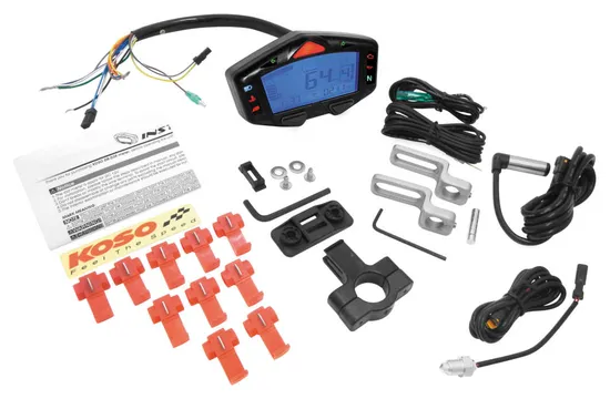 Koso Black Electronic Multi Function Speedometer