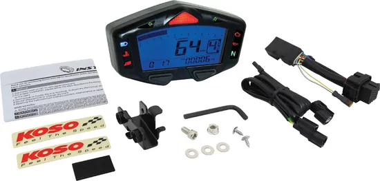 Koso Black Electronic Multi Function Speedometer