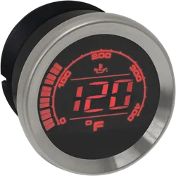 Koso Chrome Black Electronic Oil Temperature Gauge