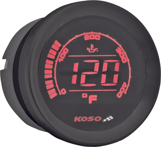 Koso Black Electronic Oil Temperature Gauge