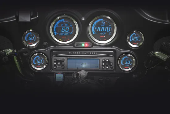 Koso Chrome 6pc Multi Function Gauge Meter w Speed Sensor