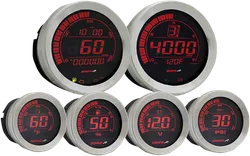 Koso Chrome 6pc Multi Function Gauge Meter w Speed Sensor