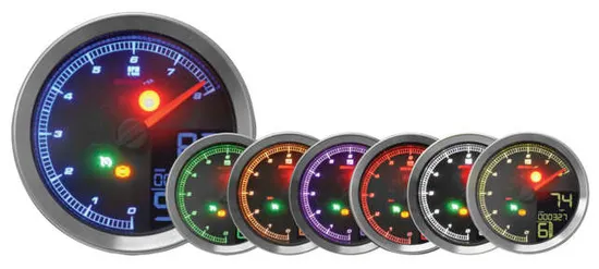 Koso Chrome Electronic Speedometer Tachometer