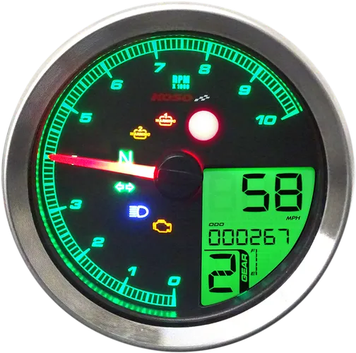 Koso Black Electronic Speedometer Tachometer