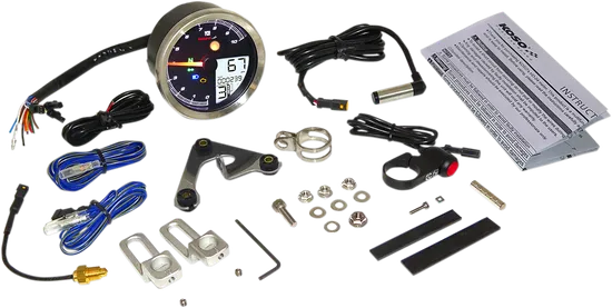 Koso Black Electronic Speedometer Tachometer