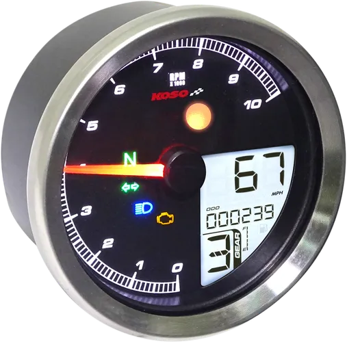 Koso Black Electronic Speedometer Tachometer