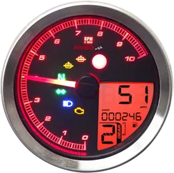 Koso Black Electronic Speedometer Tachometer