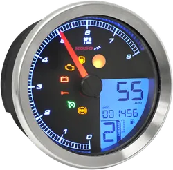 Koso Chrome Electronic Speedometer Tachometer