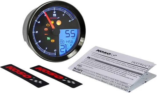 Koso Black Electronic Speedometer Tachometer
