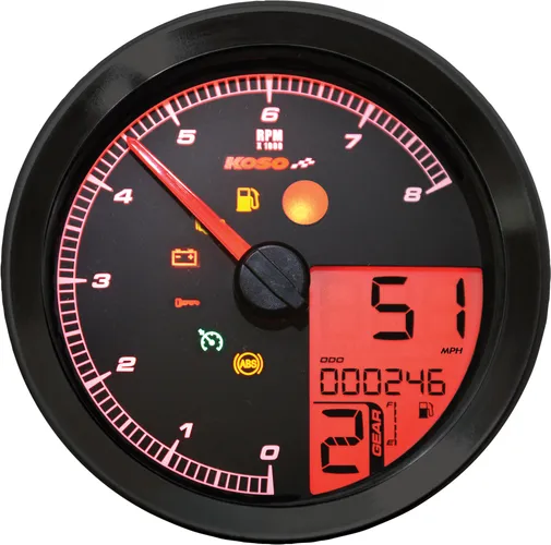 Koso Black Electronic Speedometer Tachometer