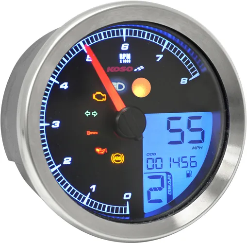 Koso Chrome TNTB Multi Function Gauge Meter
