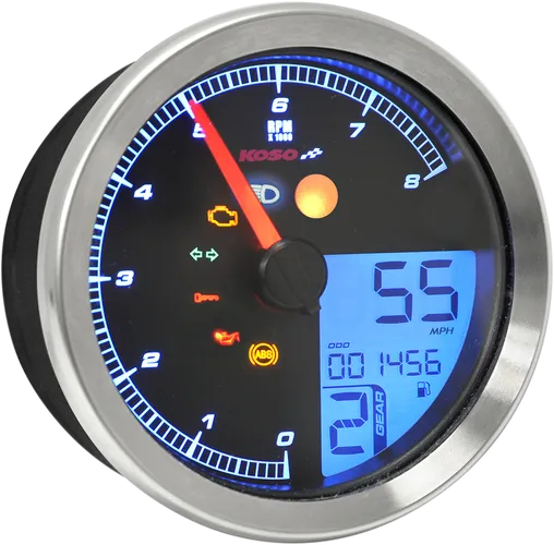 Koso Chrome TNTB Multi Function Gauge Meter