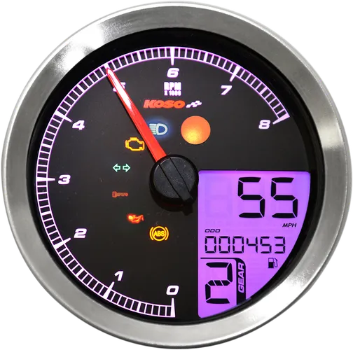 Koso Chrome TNTB Multi Function Gauge Meter