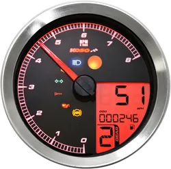 Koso Chrome TNTB Multi Function Gauge Meter