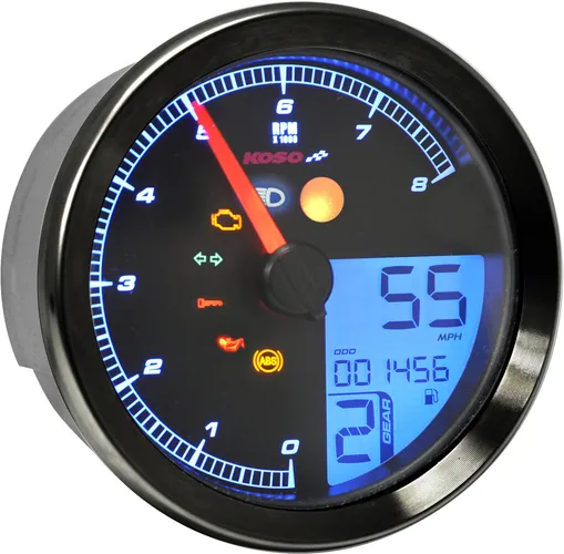 Koso Black TNTB Multi Function Gauge Meter