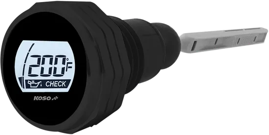 Koso Black Electronic Oil Temp Gauge Dipstick