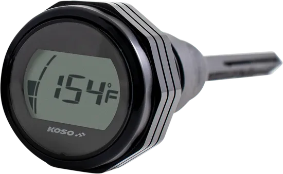 Koso Black Electronic Oil Temp Gauge Dipstick