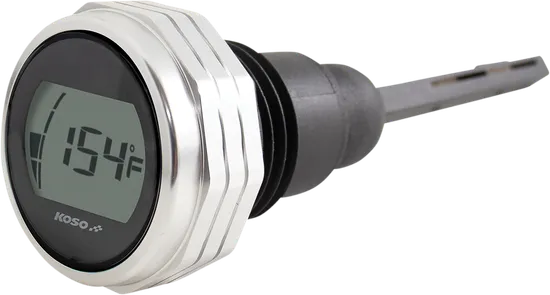 Koso Silver Electronic Oil Temp Gauge Dipstick