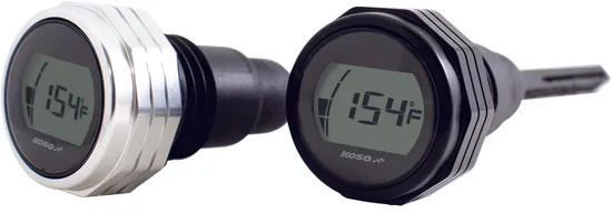 Koso Silver Electronic Oil Temp Gauge Dipstick