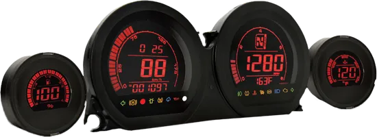 Koso Black Multi Function Gauge Kit