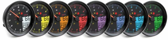 Koso Black Bezel 4.5in Multi Function Gauge Meter