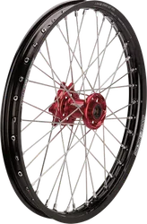 Moose Black SX1 Complete Wheel Assembly 21x1.6 Red Hub