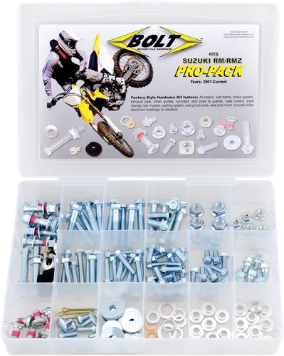 Bolt Suzuki RM RMZ Pro Pack Hardware Kit