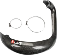 E-Line Carbon Fiber Exhaust Header Pipe Heat Shield