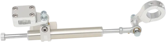 Moose Silver 11 Way Adjustable Steering Dampener Stabilizer