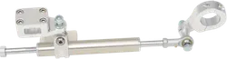 Moose Silver 11 Way Adjustable Steering Dampener Stabilizer
