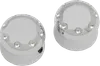 Covington Dimpled Aluminum Front Axle Cap Chrome Pair