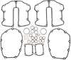 Cometic Cam Service Gasket Kit w Rocker Cover