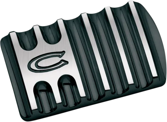Covington Brake Pedal Cover Pad Finned Gloss Black