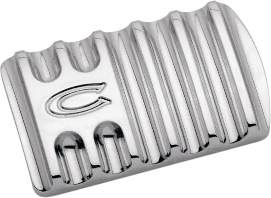 Covington Brake Pedal Cover Pad Finned Gloss Chrome