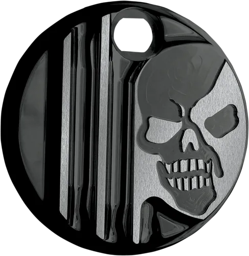 Covington Gas Petrol Fuel Door Machine Head Gloss Black Billet