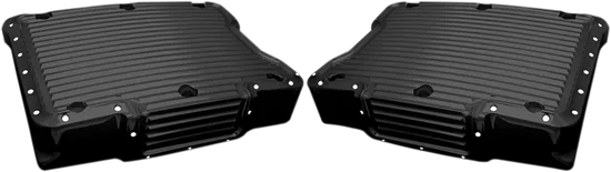 Covington Rocker Box Top Covers Dimpled Gloss Black Pair