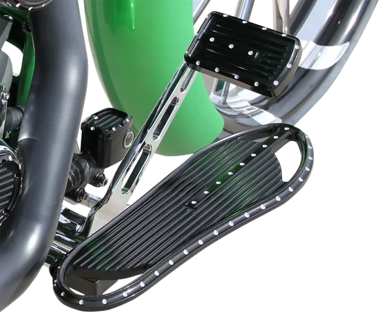 Covington Driver Floorboards Pair Dimpled Gloss Black