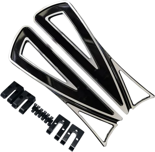 Covington Driver Floorboards Pair Ripper Gloss Black