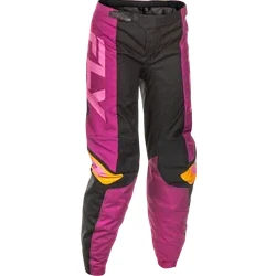 Fly Racing Adult Women F-16 Pants 11 Mauve Black Yellow