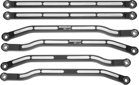 Modquad 72" Aluminum High Clearance Radius Rods Black 6pc Set