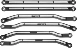 Modquad 72" Aluminum High Clearance Radius Rods Black 6pc Set