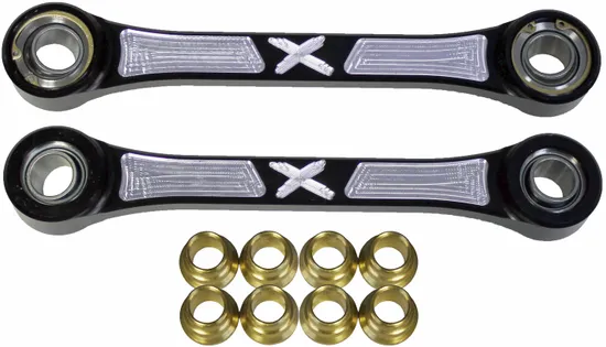 Modquad Billet Aluminum Adjustable Rear Sway Bar Link Black